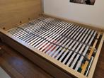 Bed 140 x 200 incl. lattenbodems, Maison & Meubles, Chambre à coucher | Lits, Queen size, Brun, Enlèvement, 200 cm