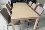 Prachtige moderne eetkamerset – als nieuw! (Tafel + 6 stoel, Huis en Inrichting, Ophalen, Zo goed als nieuw, Modern
