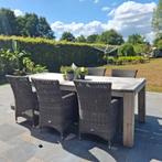 teak tuintafel +6 stoelen, Tuin en Terras, Ophalen