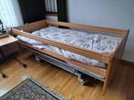 Verpleeg bed, inclusie papagaai, anti lek-matras en bedtafel, Ophalen, Eenpersoons, Bruin, Overige typen