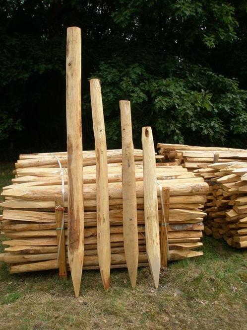 Kastanje palen Franse origine vanaf 5,50 EUR incl. BTW, Tuin en Terras, Palen, Balken en Planken, Nieuw, Palen, Ophalen