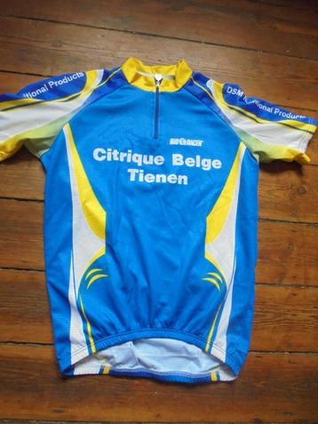 Maillot de vélo vintage TIENEN citrique Belge DSM taille 4 B