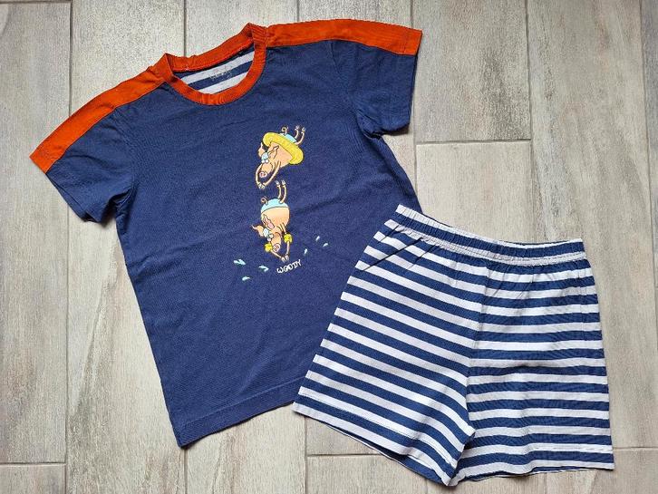 ★ M116 - Woody zomerpyjama thema varken, Enfants & Bébés, Vêtements enfant | Taille 116, Utilisé, Garçon, Vêtements de nuit ou Sous-vêtements