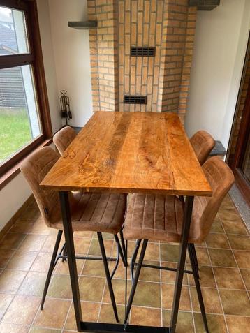 Table haute & tabourets, Maison & Meubles, Tables | Tables à manger, 100 à 150 cm, Quatre personnes, Enlèvement, Utilisé