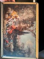 Metal doos met schilderij, Ophalen of Verzenden
