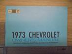 1973 Chevrolet. Original Owner's Manual., Ophalen of Verzenden