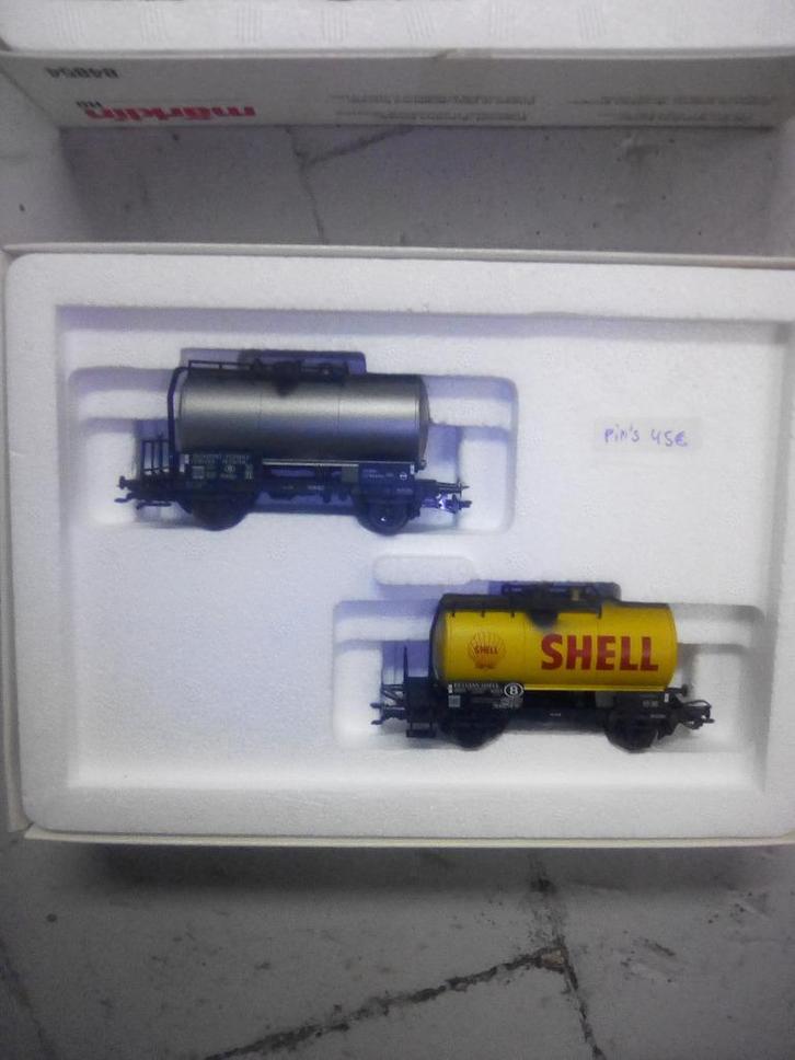 Vend Marklin 48541 set de 2 wagons citernes SNCB, Hobby en Vrije tijd, Modeltreinen | H0, Nieuw, Wagon, Wisselstroom, Märklin