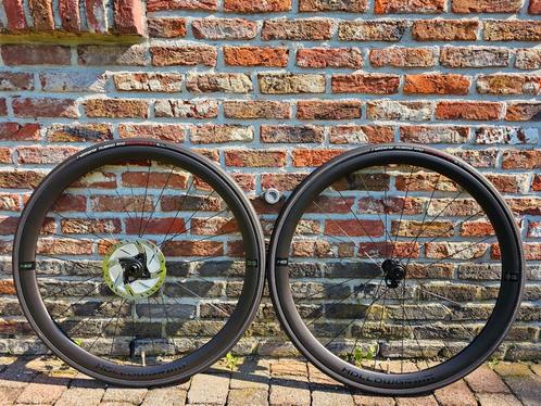 Hollowgram 35 TLR Carbon Disc wielset -500km! Shimano 11/12, Fietsen en Brommers, Fietsen | Racefietsen, Zo goed als nieuw, Carbon