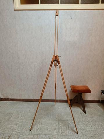 Vintage beukenhout schildersezel  beschikbaar voor biedingen