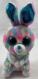 Ty Beanie Boos Hops Haas Konijn glitterogen knuffel 15 cm, Kinderen en Baby's, Speelgoed | Knuffels en Pluche, Verzenden, Zo goed als nieuw