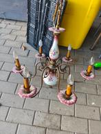 Luchter in porselein, Huis en Inrichting, Lampen | Kroonluchters, Ophalen, Gebruikt