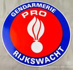 RIJKSWACHT PRO PORTIERSTICKER 23 CM, Verzenden, Rijkswacht, Embleem of Badge