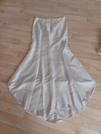 Robe de mariage 2 pièces,  bustier + jupe longue, Ophalen, Zo goed als nieuw, Beige