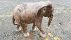 Grote Thaise olifant in teakhout 63 cm, Ophalen