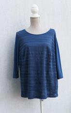 Mooie blouse van Damart XL - glanzend blauw, Kleding | Dames, Blouses en Tunieken, Blauw, Maat 42/44 (L), Ophalen of Verzenden