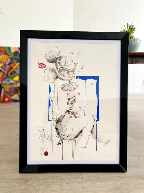 Popart - Streetart Portrait for the Blind - Jacques Sparrow, Antiek en Kunst, Kunst | Schilderijen | Modern, Ophalen of Verzenden