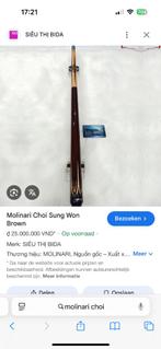 Ik zoek een Molinari choi, Sport en Fitness, Biljarten en Poolen, Ophalen of Verzenden, Zo goed als nieuw, Keu of Ballen