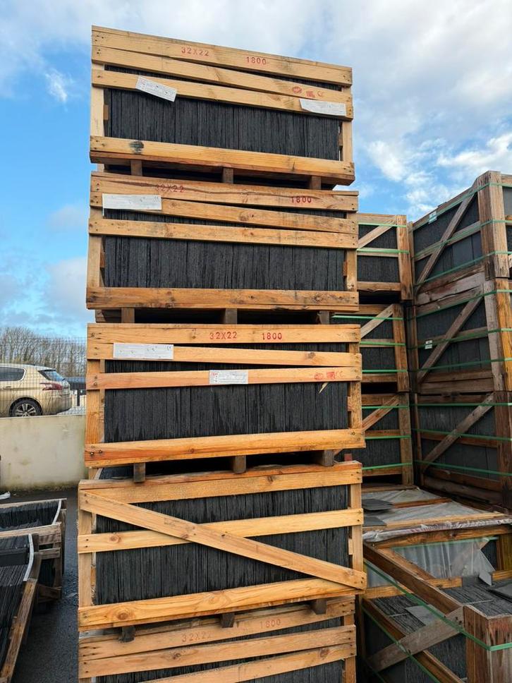 Ardoise naturelle espagne, Doe-het-zelf en Bouw, Dakpannen en Dakbedekking, Nieuw, Overige typen, Overige materialen, Zwart, 15 m² of meer