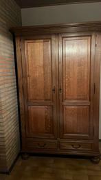 Donker Eiken houten halkast, Huis en Inrichting, Kasten | Kleerkasten, Ophalen, Zo goed als nieuw