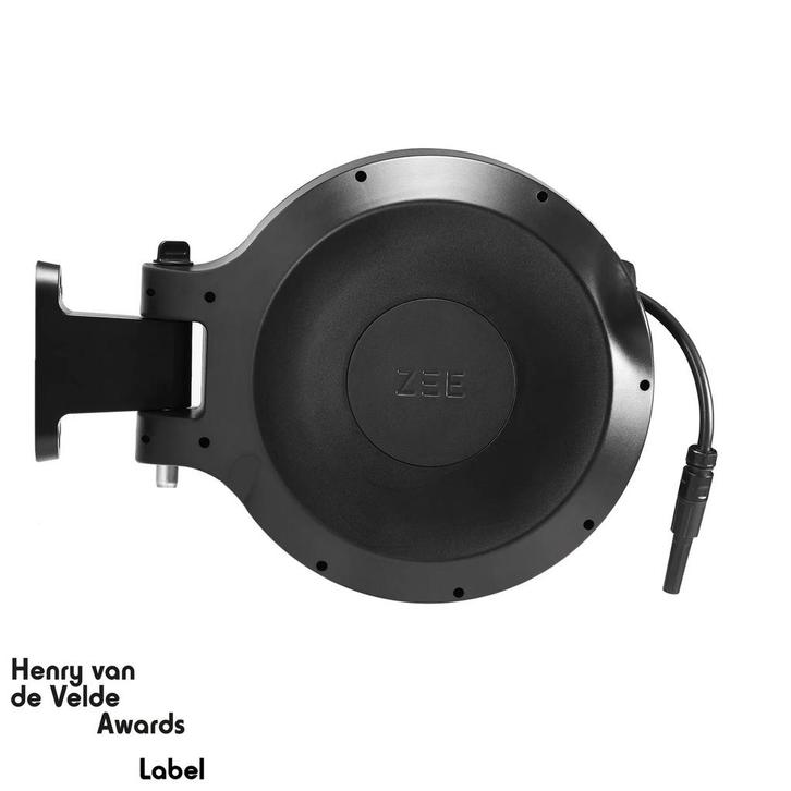 Zee Mirtoon tuinslang/slanghaspel 30m zwart, Tuin en Terras, Tuinslangen, Tuinslang, Ophalen