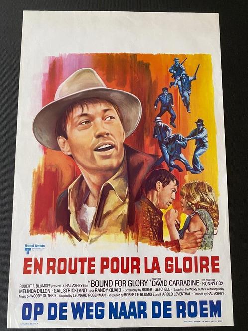 Filmaffiche BOUND FOR GLORY David Carradine, Verzamelen, Posters, Zo goed als nieuw, Muziek, Verzenden