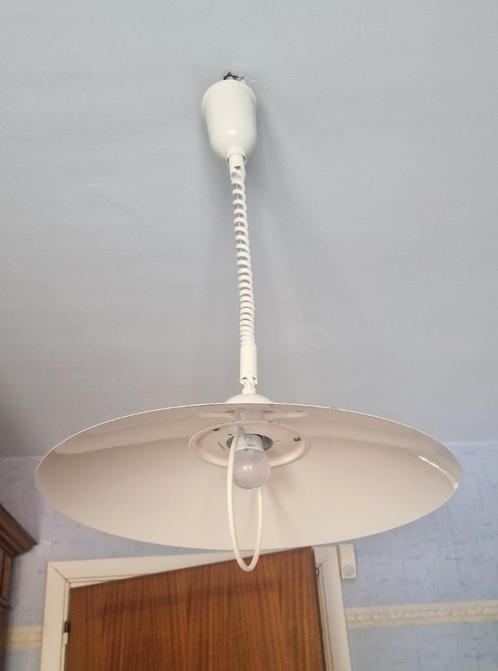 lampe vintage extensible blanche - Luminaire vintage, Huis en Inrichting, Lampen | Plafondlampen, Gebruikt, Metaal, Ophalen