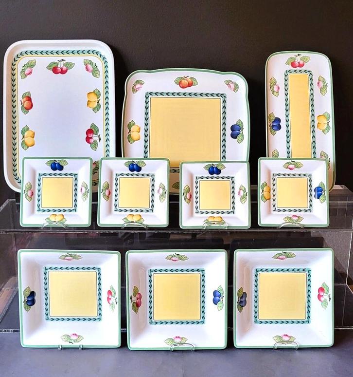 ✔️Villeroy & Boch "French Garden" 🍋☕️🍋, Antiek en Kunst, Antiek | Servies los, Verzenden