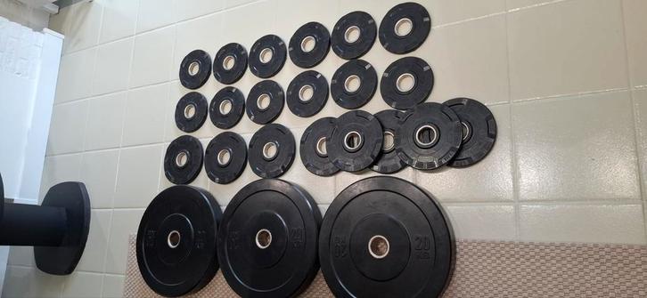 Gewichtschijven rubber en polyeruthaan ATX, Sport en Fitness, Fitnessmaterialen, Zo goed als nieuw, Ophalen