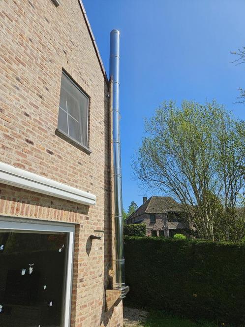 Tubage cheminée DINAK en inox double paroi (30-20) – complet, Huis en Inrichting, Haarden, Gebruikt, Houthaard, Ophalen