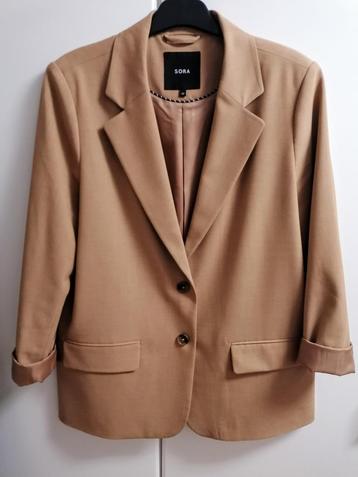 Okergele blazer loose fit van Sora, JBC, maat 42 beschikbaar voor biedingen