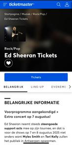 Tickets Ed Sheeran, Augustus