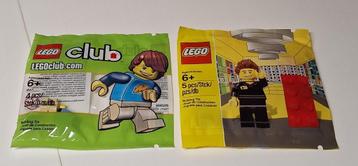 2 exclusieve Lego polybags (Store employee + Club Max)  beschikbaar voor biedingen