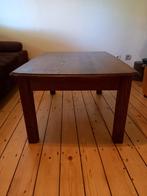 Donkerbruine houten salontafel, Huis en Inrichting, Ophalen, Gebruikt