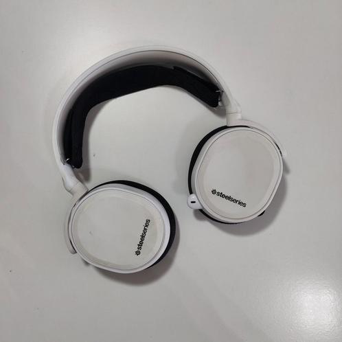 SteelSeries Arctis 3 – Headset met microfoon (wit), Audio, Tv en Foto, Hoofdtelefoons, Zo goed als nieuw, Over oor (circumaural)