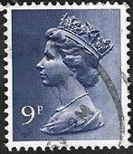 1Postzegel GrootBrittannië 1976 Koningin Elizabeth II Machin, Enlèvement ou Envoi, Affranchi