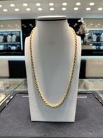 18k geel goud rope ketting, Handtassen en Accessoires, Kettingen, Ophalen, Nieuw, Geel, Goud