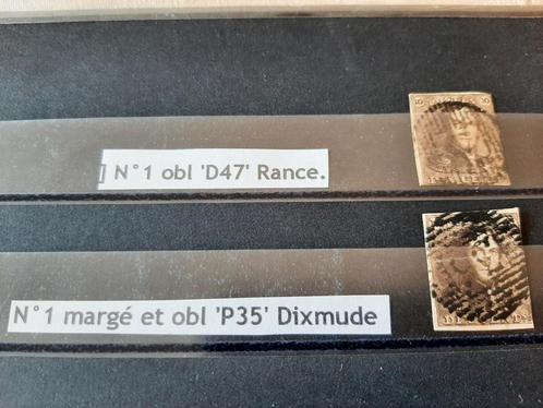 Belgique : NR 1 2X et NR 4 par lettre, Timbres & Monnaies, Timbres | Europe | Belgique, Affranchi, Autre, Maison royale, Avec timbre