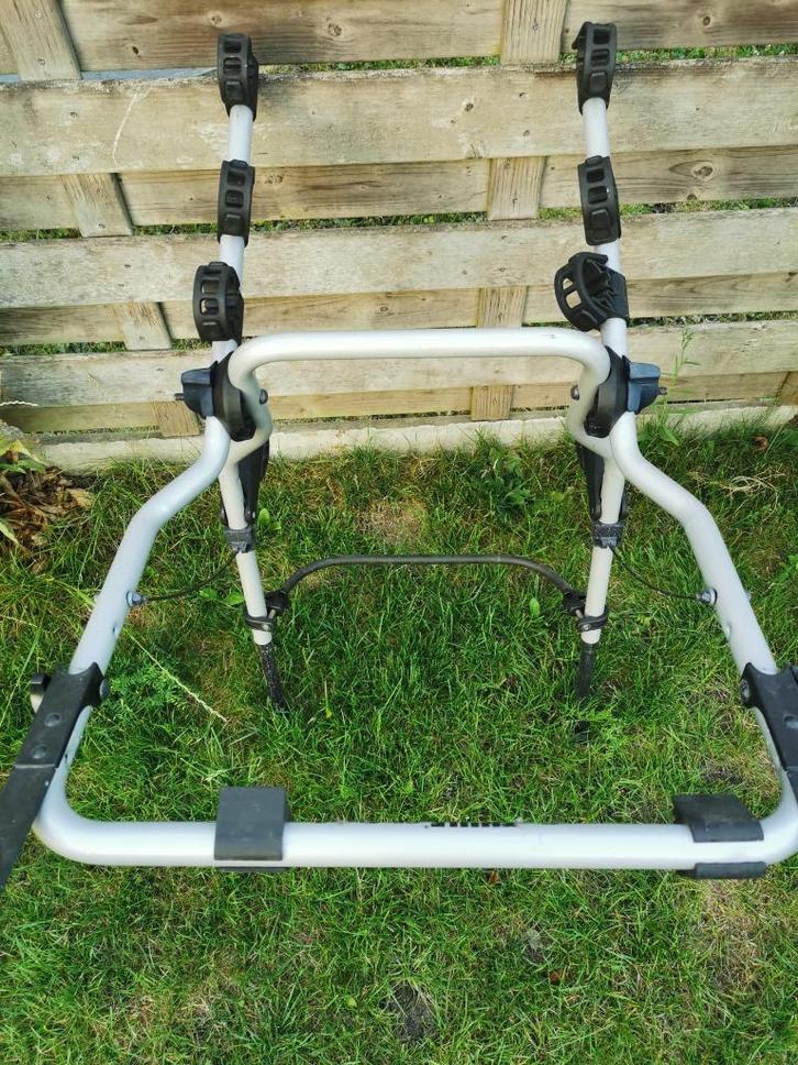 Thule clip on 9103 fietsdrager, Auto diversen, Fietsendragers, Gebruikt, Achterklepdrager, 3 fietsen of meer, Ophalen