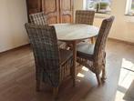 Splinternieuwe eettafel teak, Huis en Inrichting, Complete eetkamers, Ophalen, Zo goed als nieuw