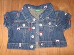 Jeansvestje Benetton - maat 68, Kinderen en Baby's, Babykleding | Maat 68, Meisje, Ophalen of Verzenden, Zo goed als nieuw, Jasje