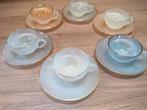 Espressoservies Arcopal 'Harlequin', Huis en Inrichting, Keuken | Servies, Ophalen of Verzenden, Zo goed als nieuw, Glas, Kop(pen) en/of Schotel(s)