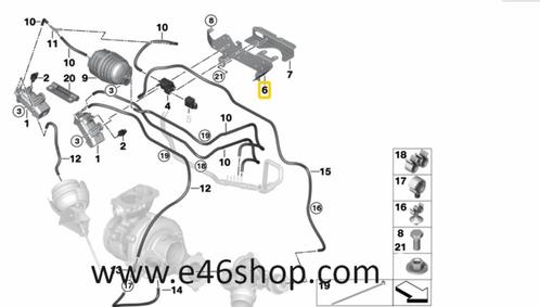 TURBO KLEM BMW E90 E91 E92 E60 E61 E63 E64 X3 X5 X6 OE 11657, Autos : Pièces & Accessoires, Moteurs & Accessoires, BMW, Neuf, Enlèvement ou Envoi