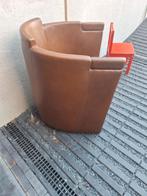 Lederen fauteuils, Huis en Inrichting, Fauteuils, Ophalen, Gebruikt