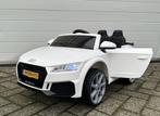 Audi TT'Rs 12v wit afstands. / AUX/USB Leder zitje / EVA, Kinderen en Baby's, Ophalen of Verzenden, Nieuw