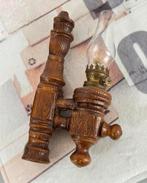 Antiek 1980 vintage wandlamp olielamp stormlamp lantaarn, Antiek en Kunst, Ophalen of Verzenden