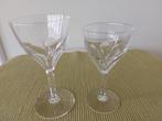 2 verres de Val Saint-Lambert Nestor 12,5 cm et 13,5 cm, Enlèvement ou Envoi