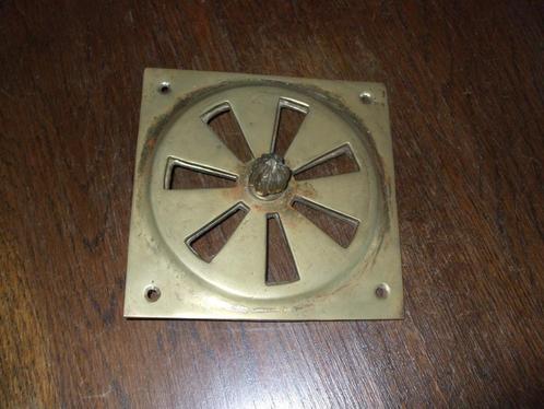 Ventilatierooster in messing, Doe-het-zelf en Bouw, Ventilatie en Afzuiging, Gebruikt, Ophalen