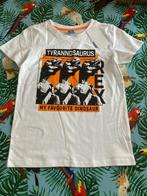 Nieuw wit T shirt ' Tyrannosaurus rex ' - maat 98, Enfants & Bébés, Vêtements enfant | Taille 98, Chemise ou À manches longues