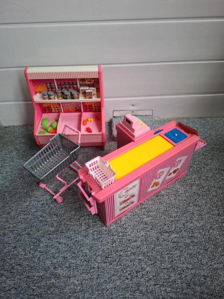 Barbie Supermarket Mattel 1991 set 7573, Kinderen en Baby's, Speelgoed | Poppen, Gebruikt, Barbie, Ophalen of Verzenden