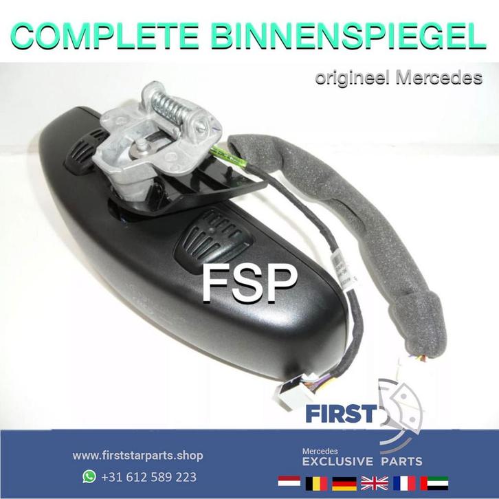 Originele binnenspiegel Mercedes A B C CLA E GLA GLC GLE Kla, Autos : Divers, Accessoires de voiture, Utilisé, Enlèvement ou Envoi